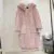 Coat Winter Runaway Plush Warm Voice-activated Jacket Fashion Rabbit Women Faux Brand Zip Limited edition Thick Fur Luxury Overcoats Long Fake Hooded Fur