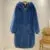 Coat Winter Runaway Plush Warm Voice-activated Jacket Fashion Rabbit Women Faux Brand Zip Limited edition Thick Fur Luxury Overcoats Long Fake Hooded Fur