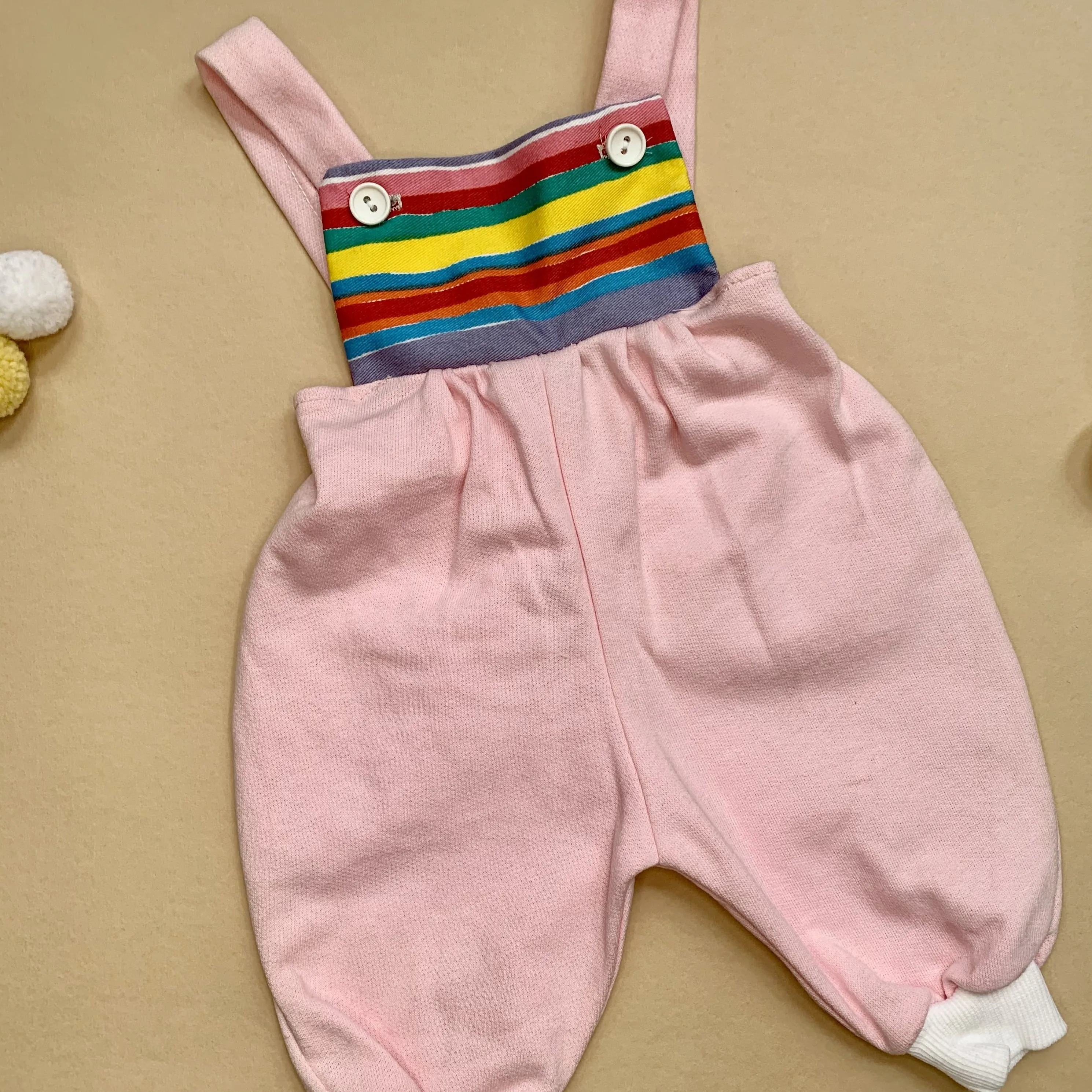 Colourful Fleece-Lined Cosy Baby Romper