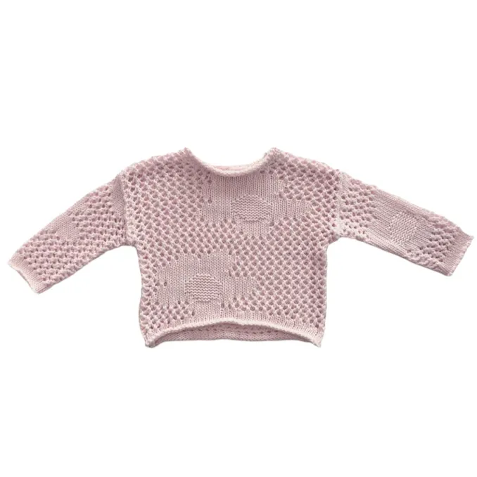 Crochet Sweater - Cherry Blossom