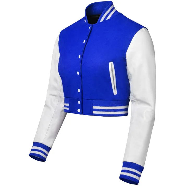 Croptop - Royal Blue/White