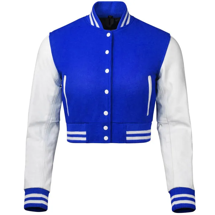 Croptop - Royal Blue/White