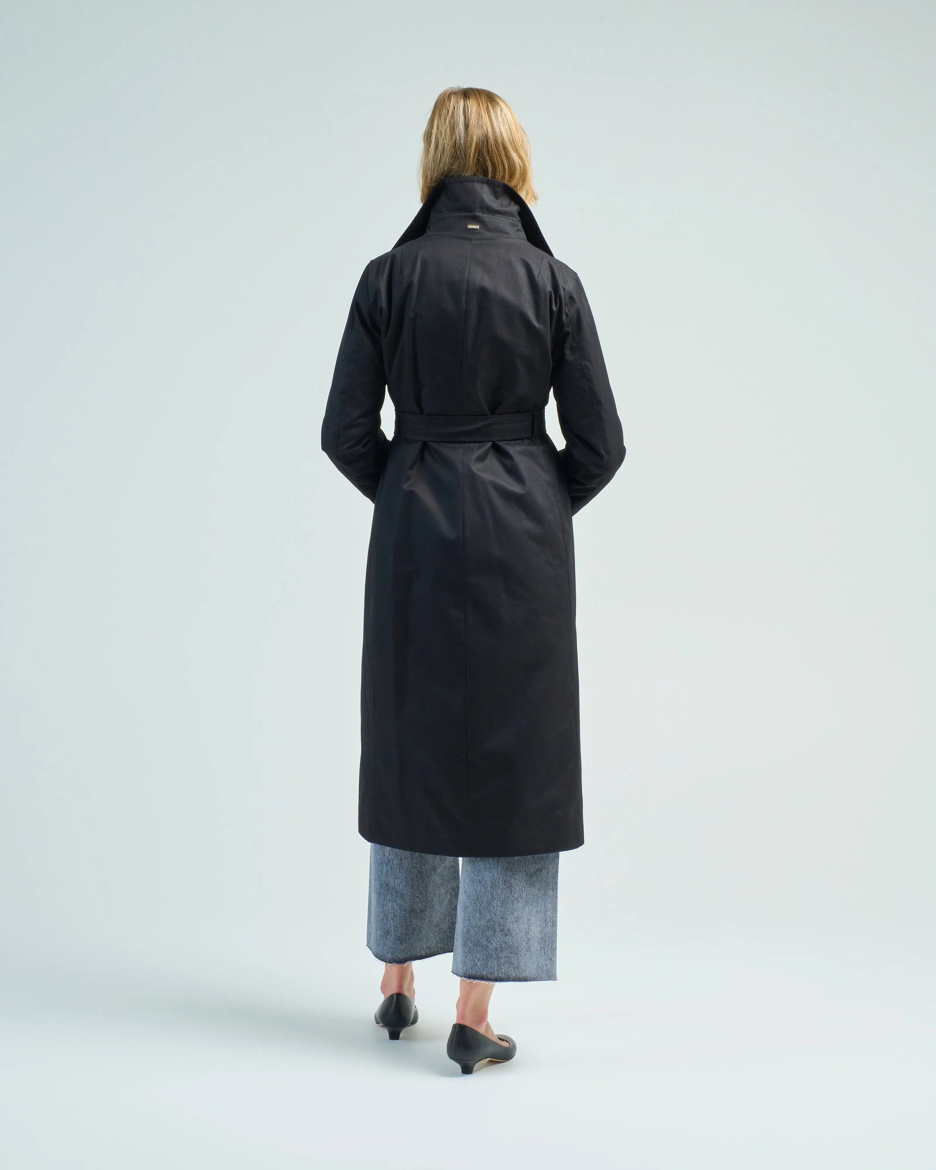 delon cotton double breasted trench 3 in 1
