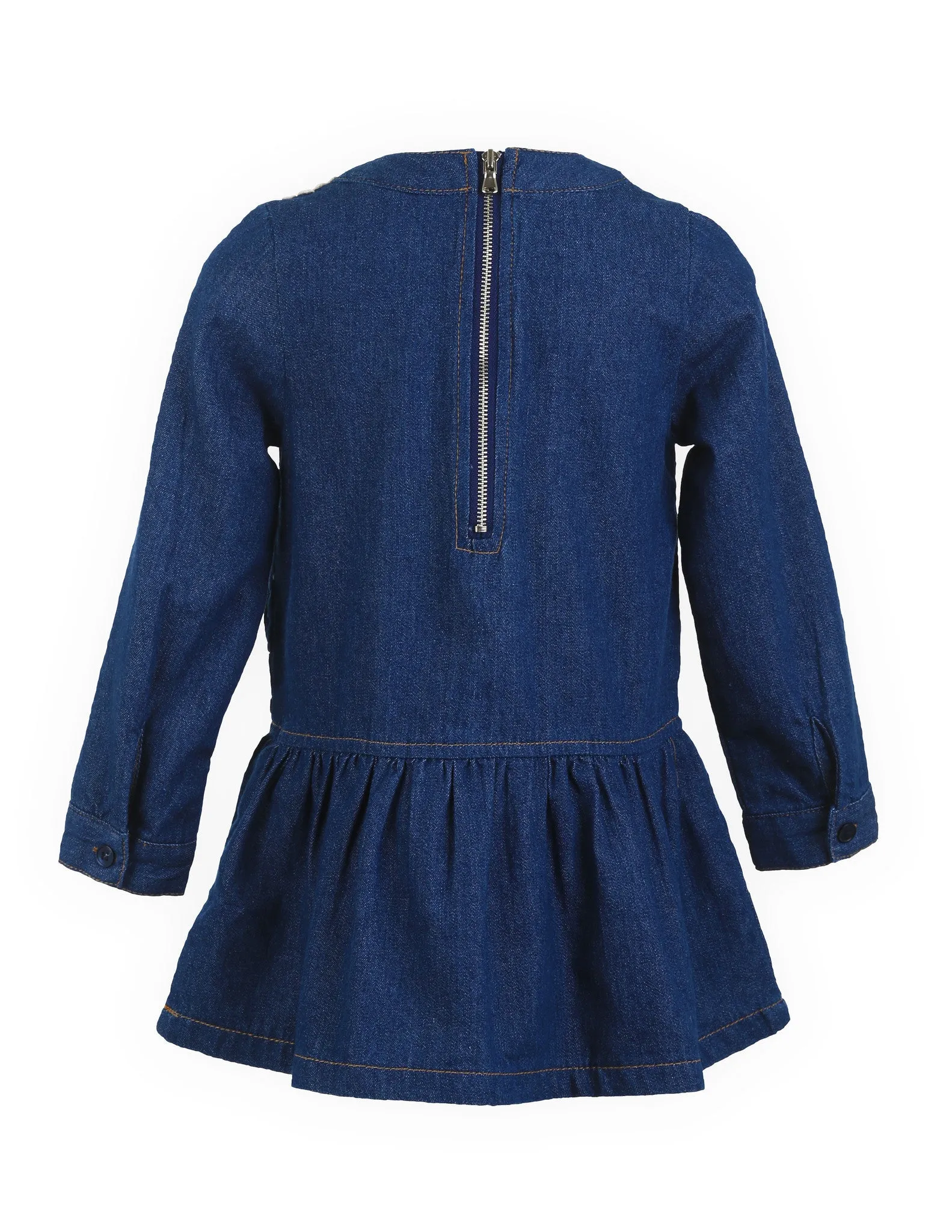 Denim Barrel Sleeve Dress