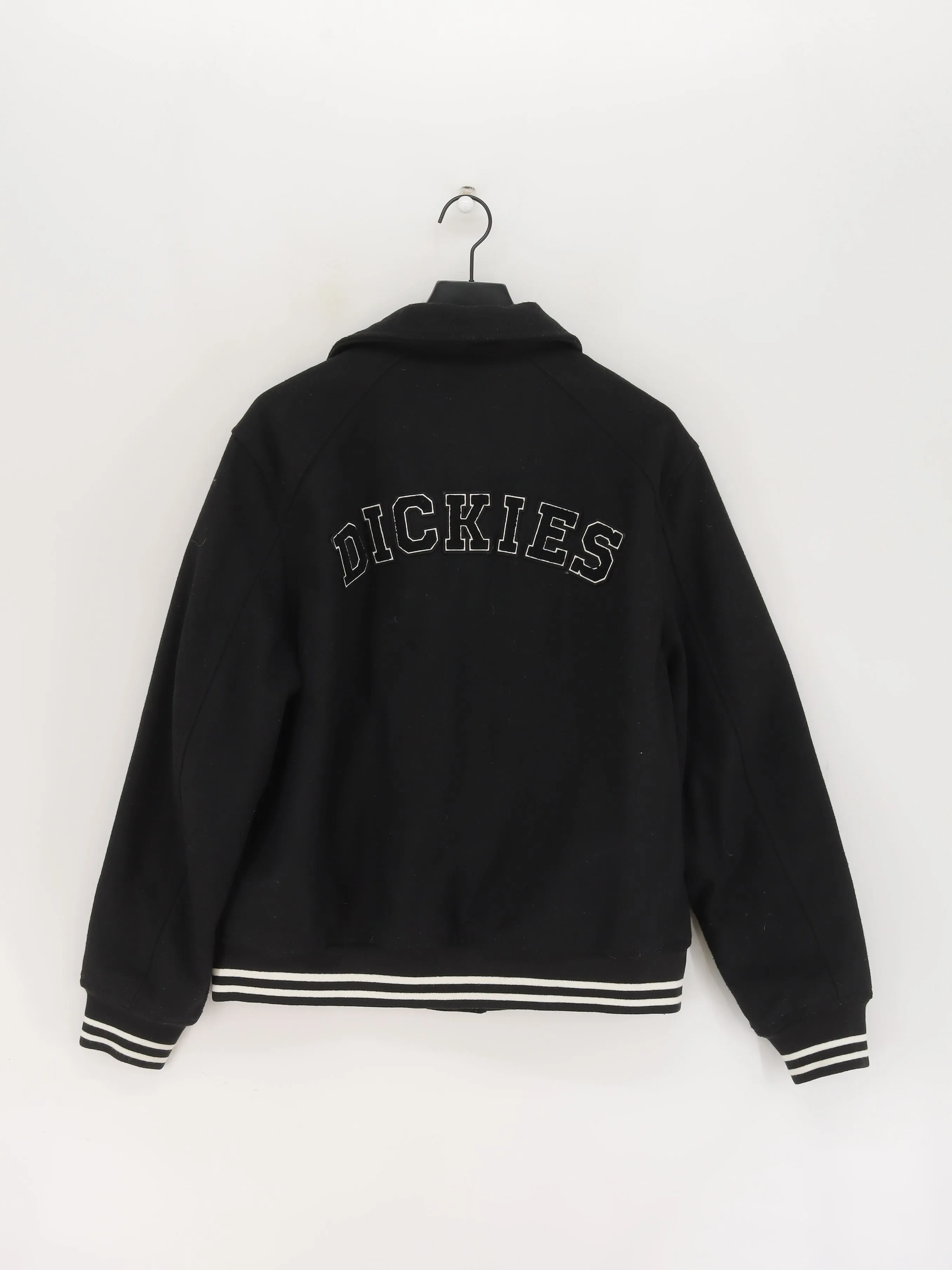 Dickies Men's Coat L Black Polyester with Acrylic, Cotton, Viscose