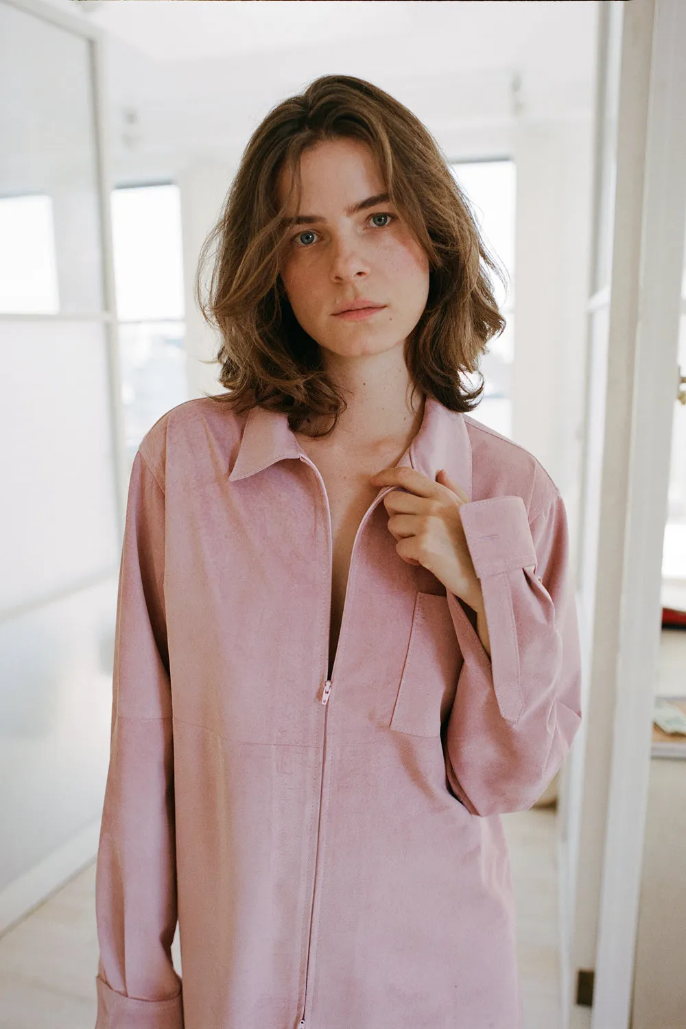 DIMITRIO ZIP SHIRT, ROSEATE