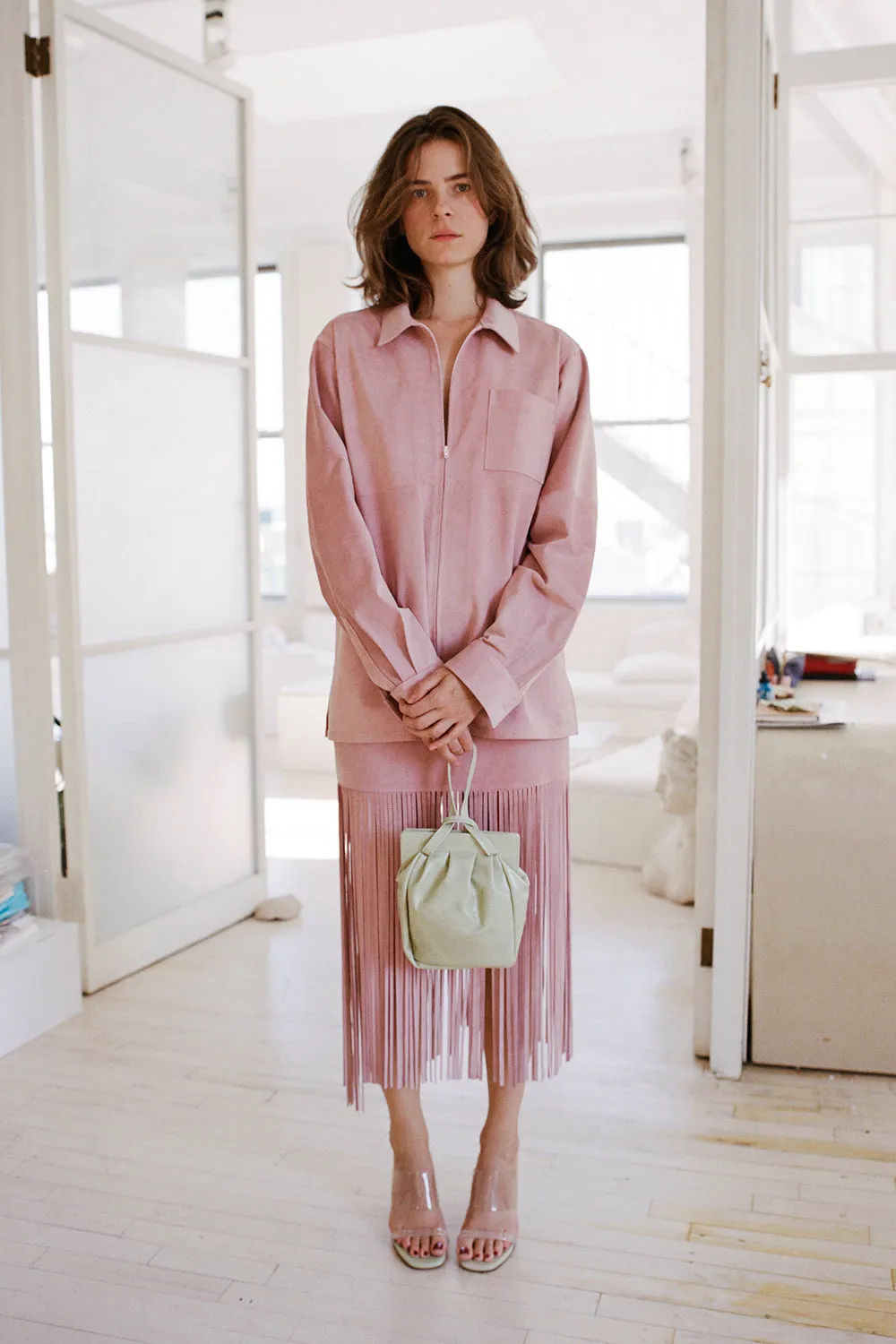 DIMITRIO ZIP SHIRT, ROSEATE