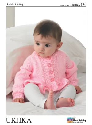 Double Knitting Pattern Cardigans Sweaters 0 To 1 years 31-51 cm 12-20 inches