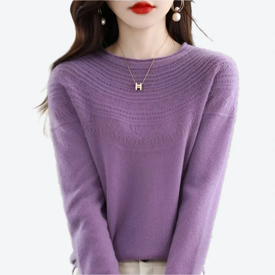 Elegant Soft Knit Pullover Sweaters