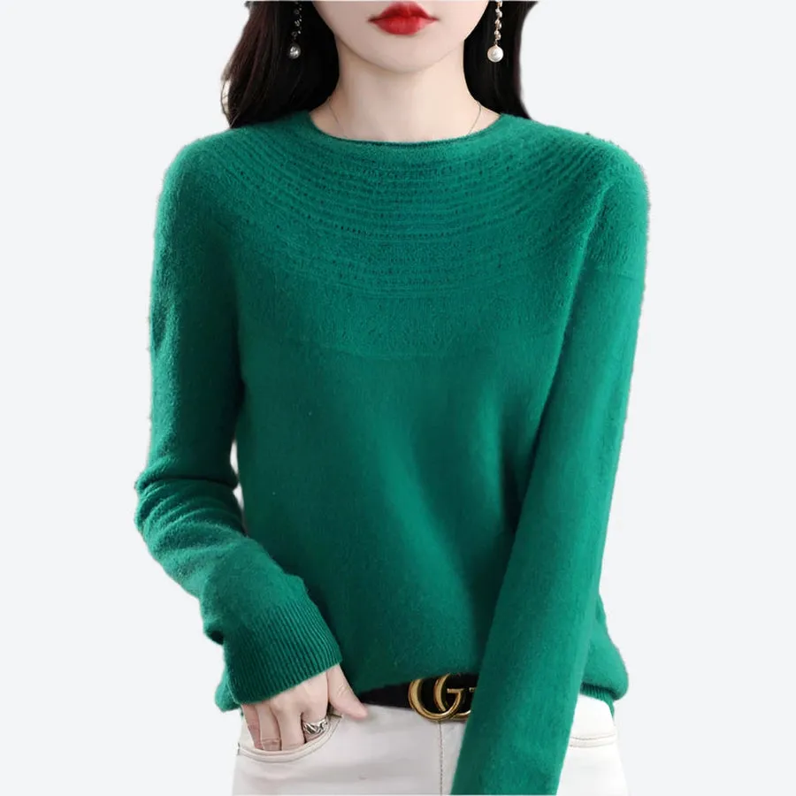 Elegant Soft Knit Pullover Sweaters
