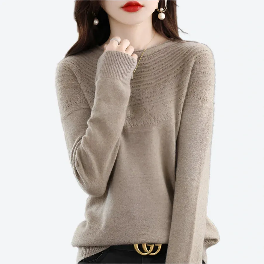 Elegant Soft Knit Pullover Sweaters
