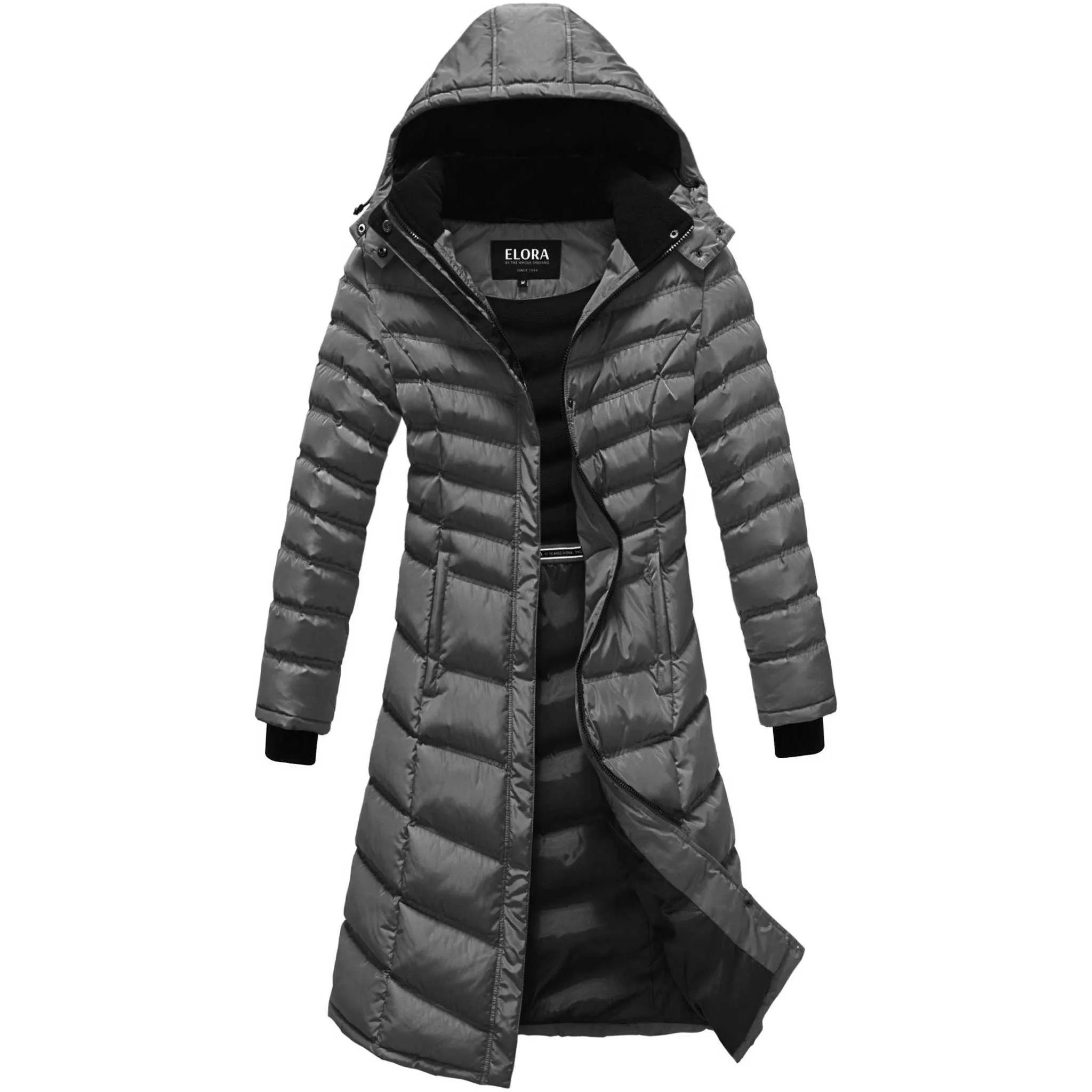 Elora Maxi Puffer: Warm, Vegan Winter Coat (40 Inch)