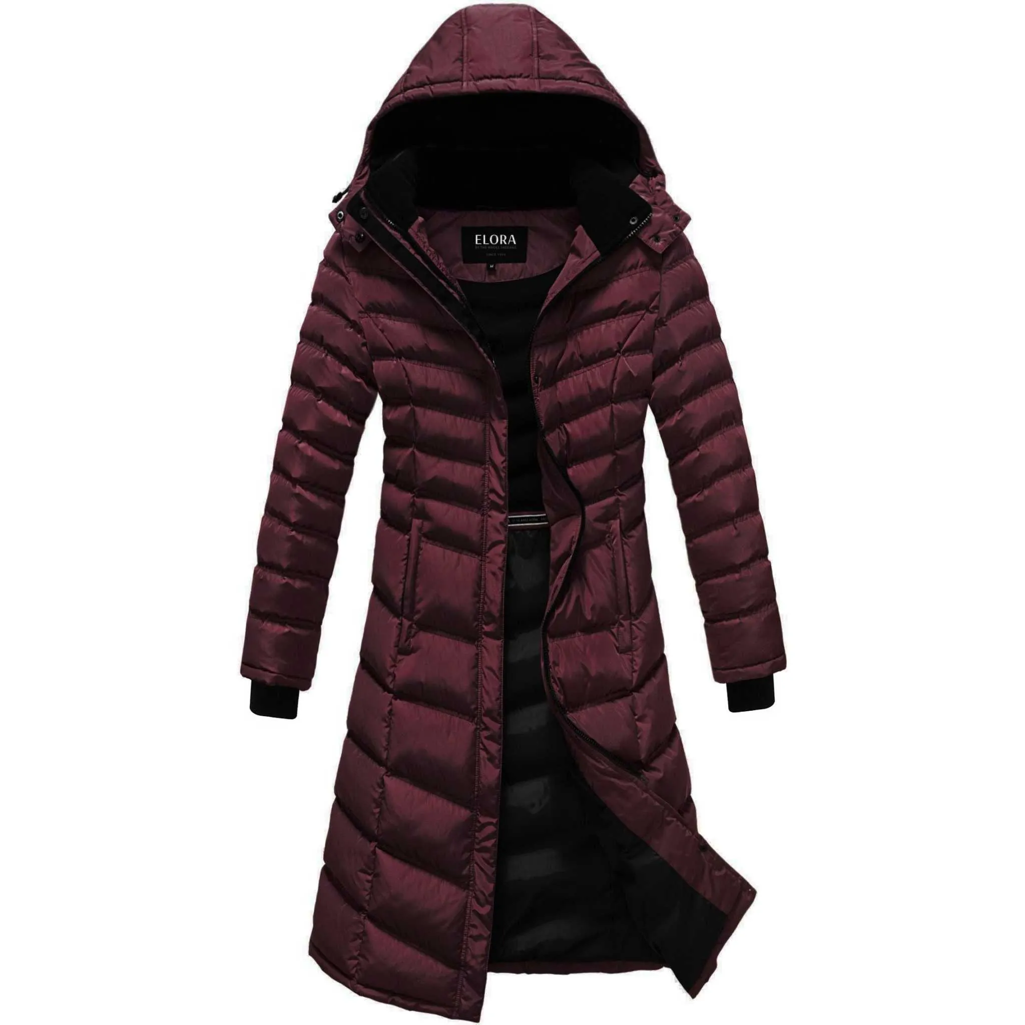 Elora Maxi Puffer: Warm, Vegan Winter Coat (40 Inch)