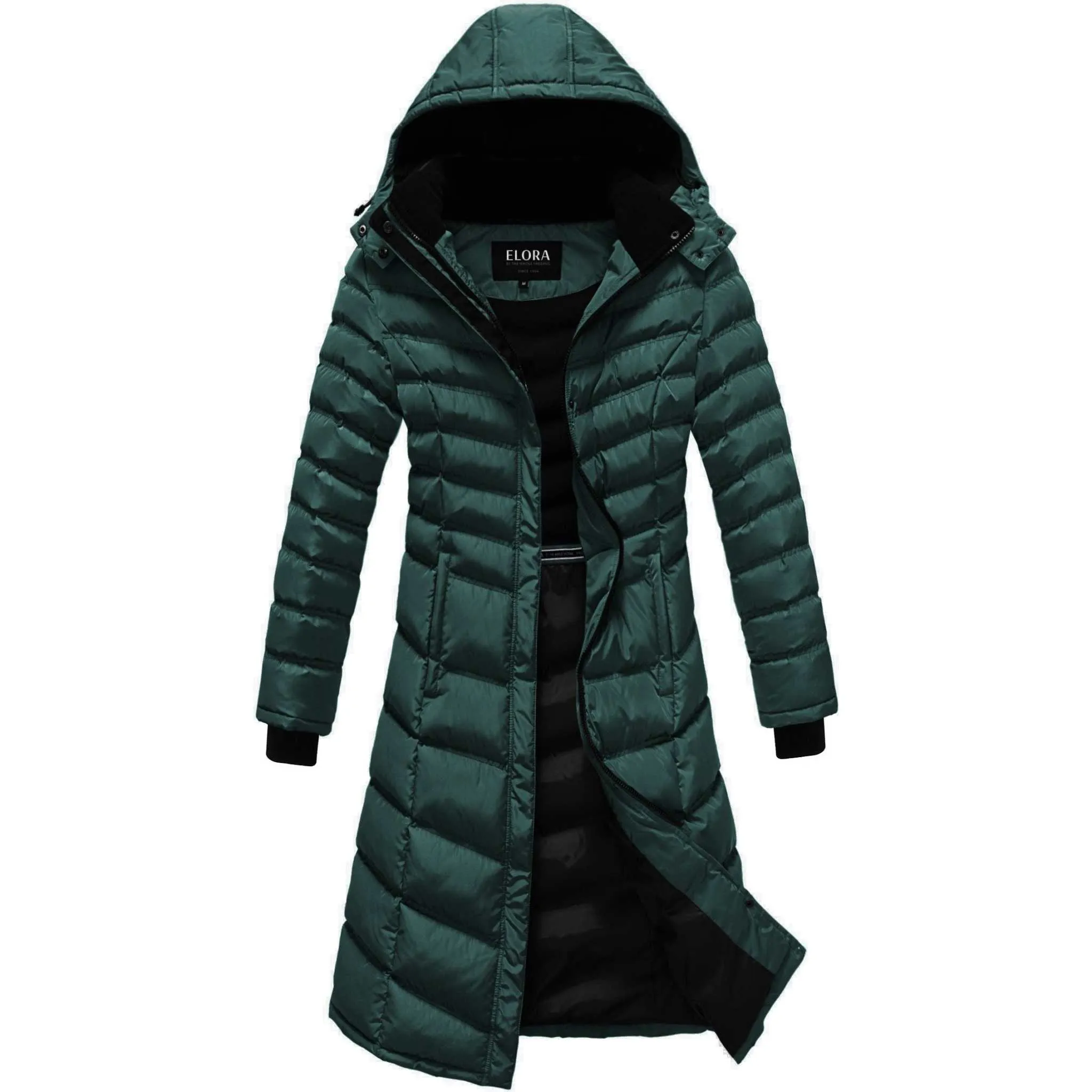 Elora Maxi Puffer: Warm, Vegan Winter Coat (40 Inch)