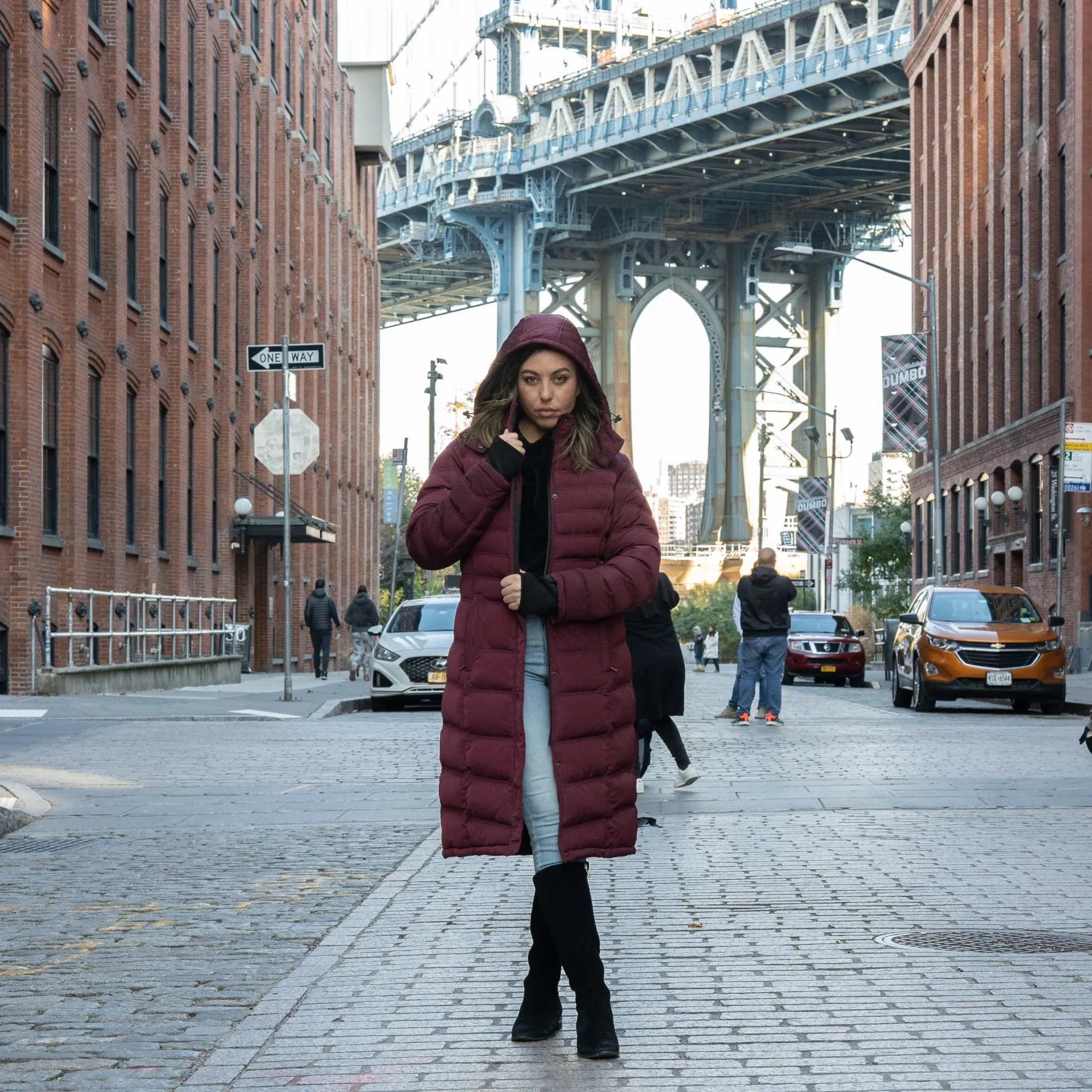 Elora Maxi Puffer: Warm, Vegan Winter Coat (40 Inch)