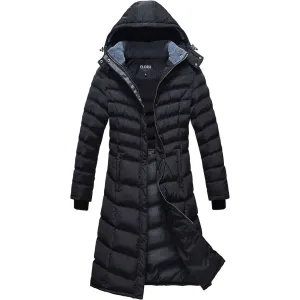 Elora Maxi Puffer: Warm, Vegan Winter Coat (40 Inch)