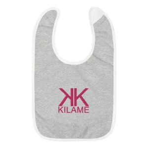Embroidered Baby Bib 'Kilame logo'
