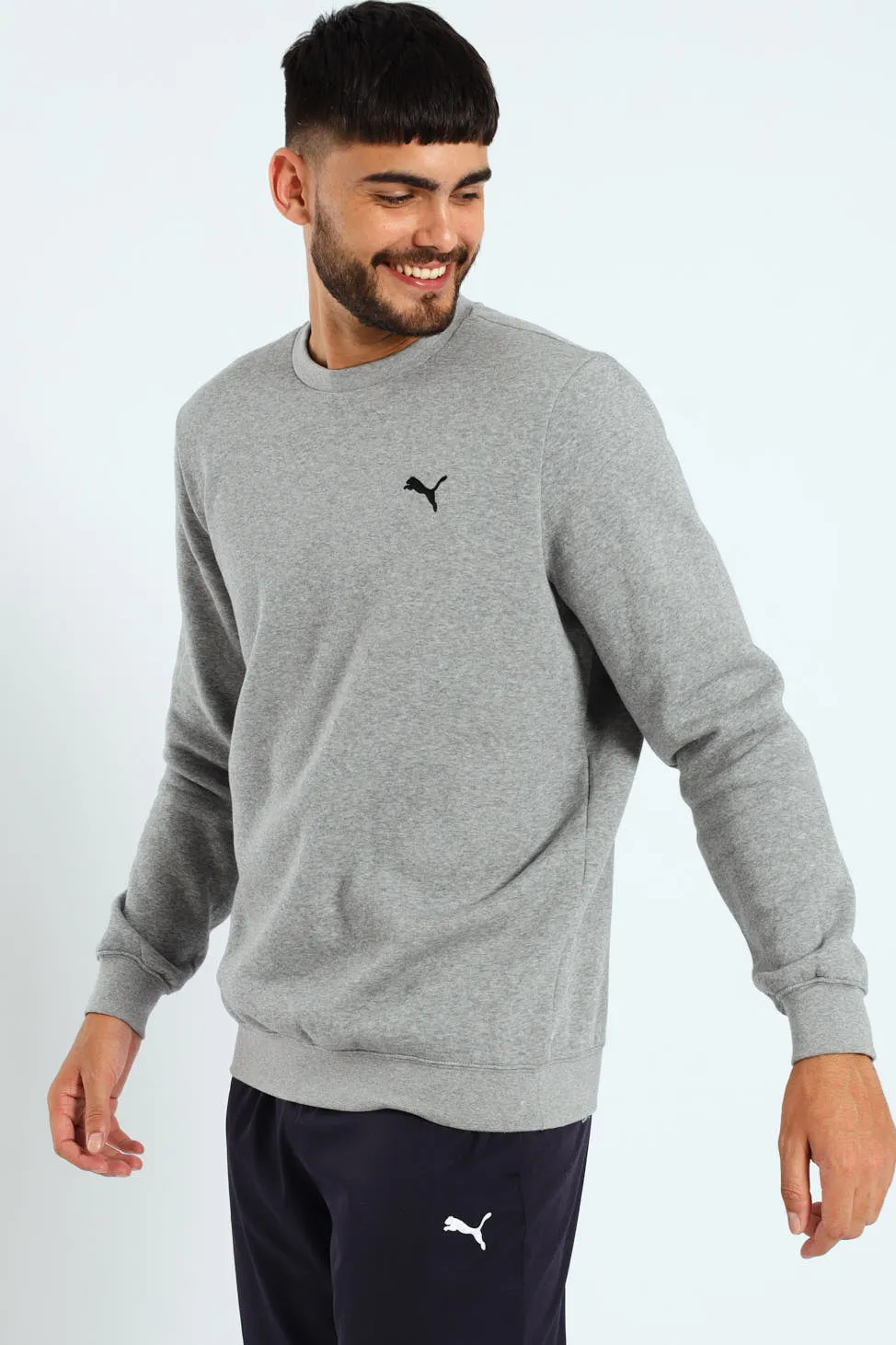 Essential Crew Fleece Top - Grey