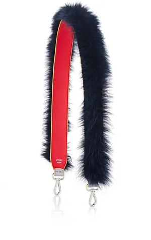 Fendi Navy Fur Strap