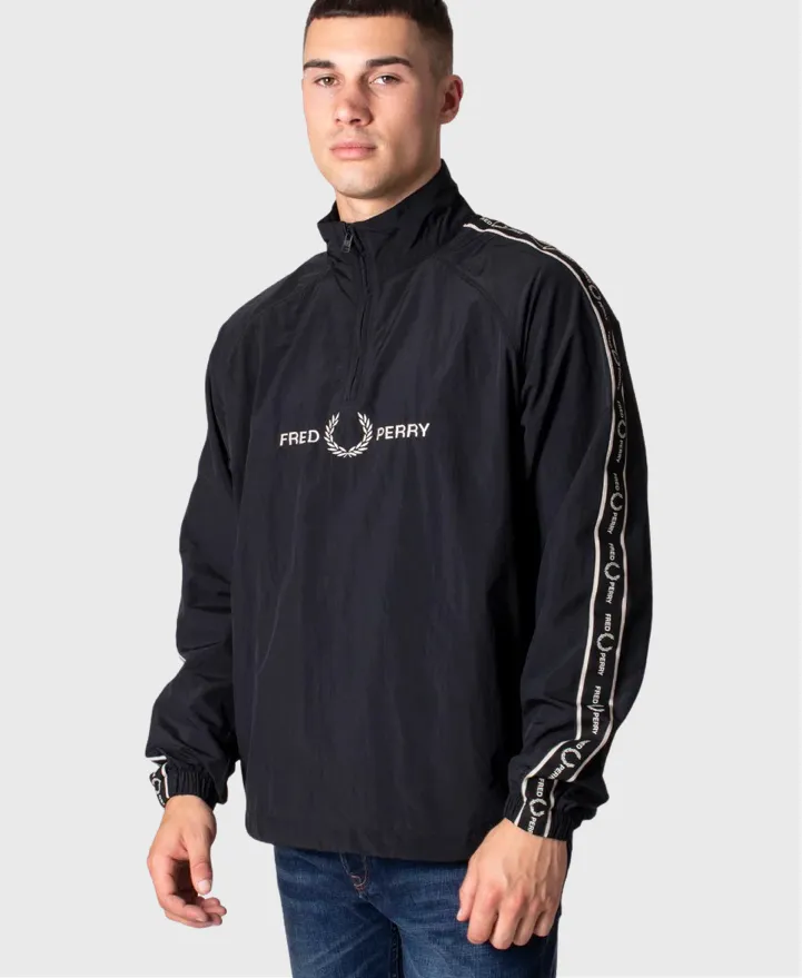 Fred Perry J4561 Taped Shell Jacket 102 Black