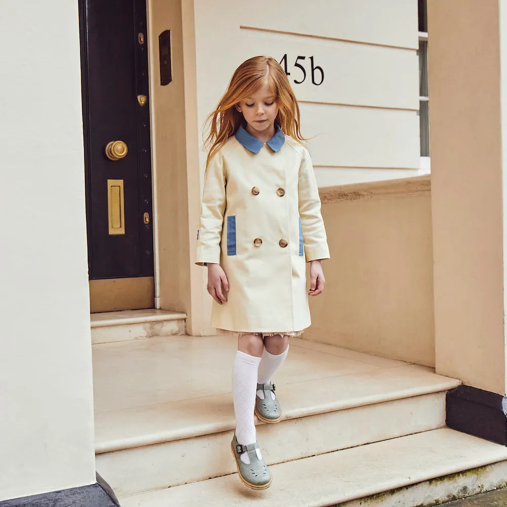 Fulham Girls Bridge Coat - Delft