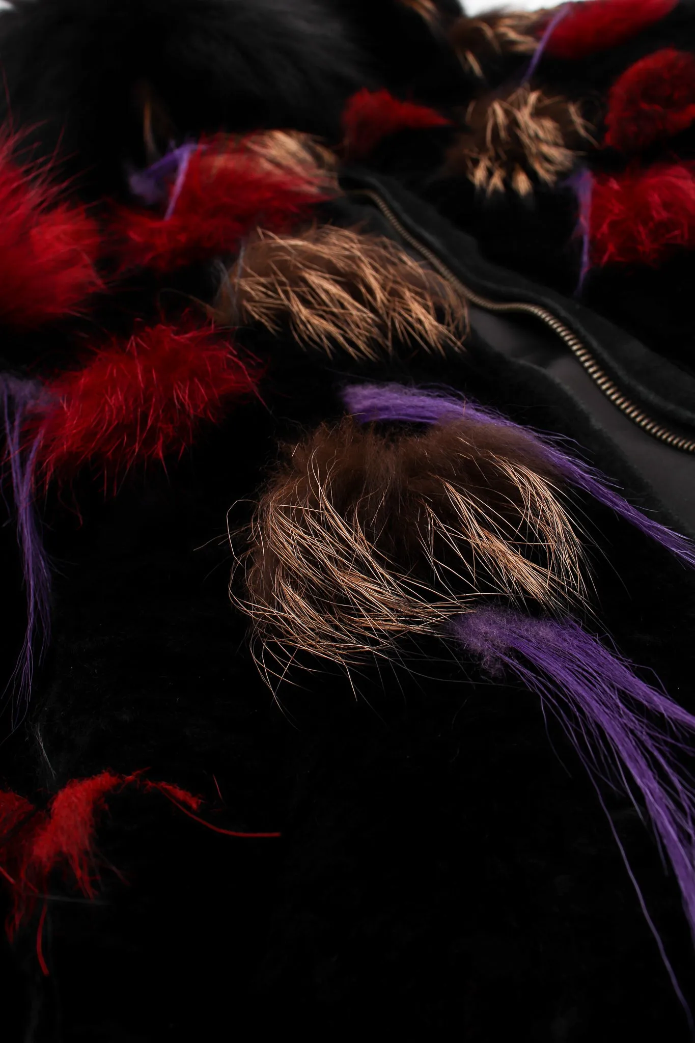 Fur Pom Puff Jacket