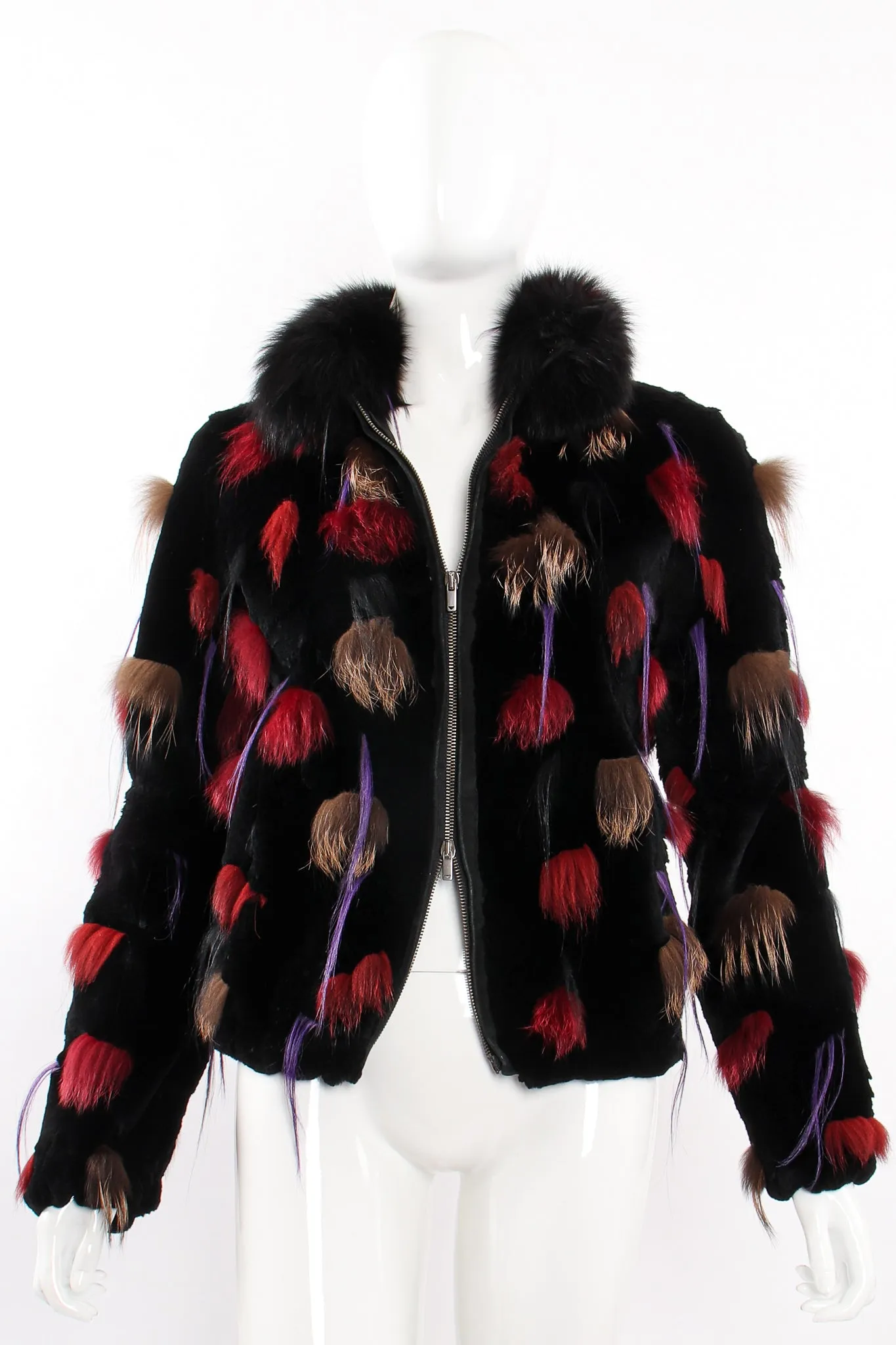 Fur Pom Puff Jacket