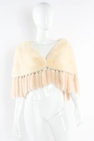 Fur Tail Drape Shawl