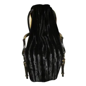 Fur Throw 'Black Mink'
