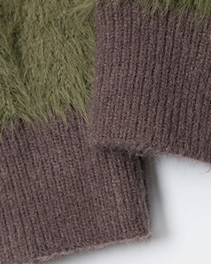Furry Butterfly Sweater Cardigan