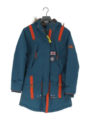 Gandys Women's Coat S Blue Nylon with Polyester