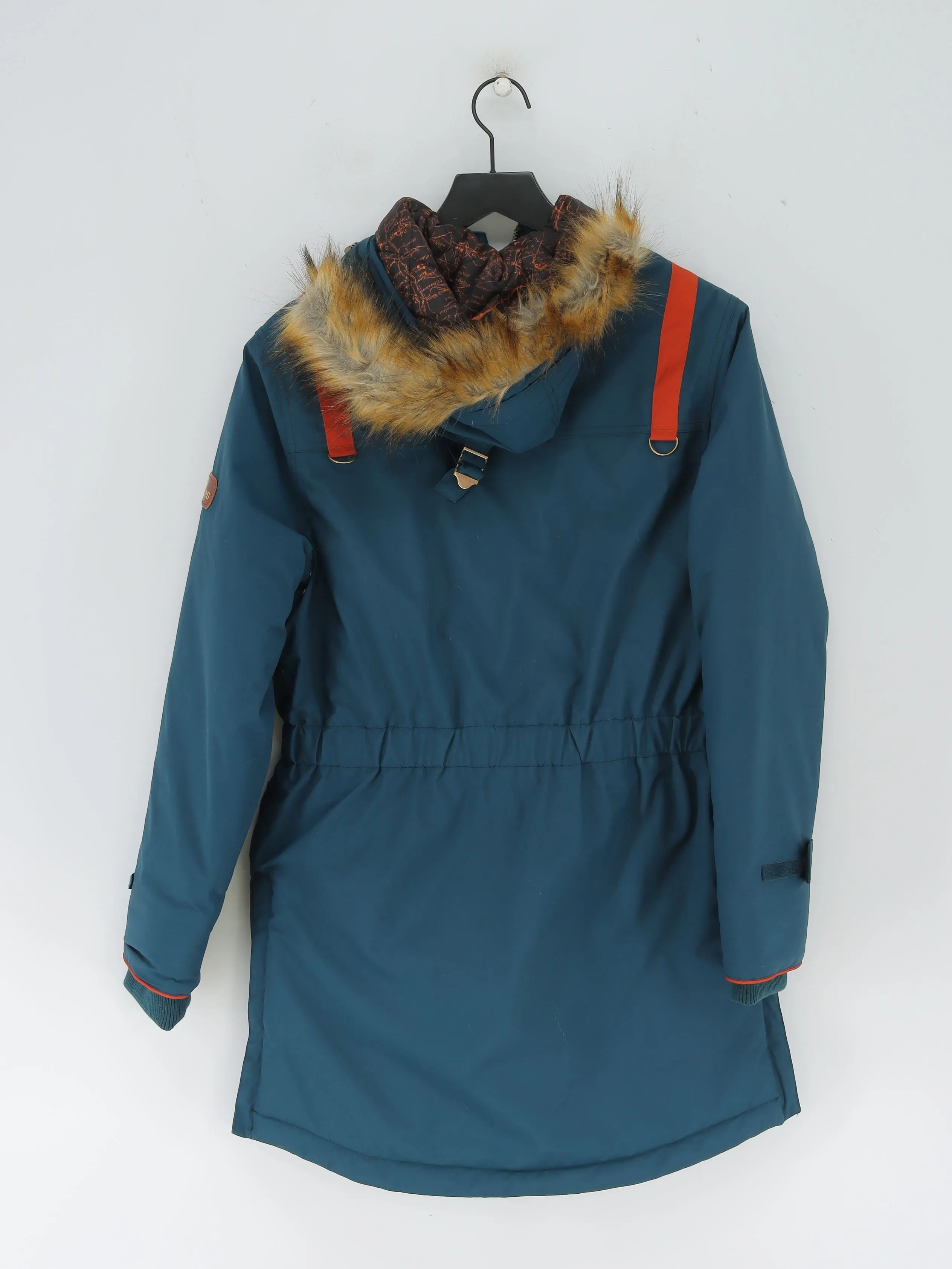 Gandys Women's Coat S Blue Nylon with Polyester