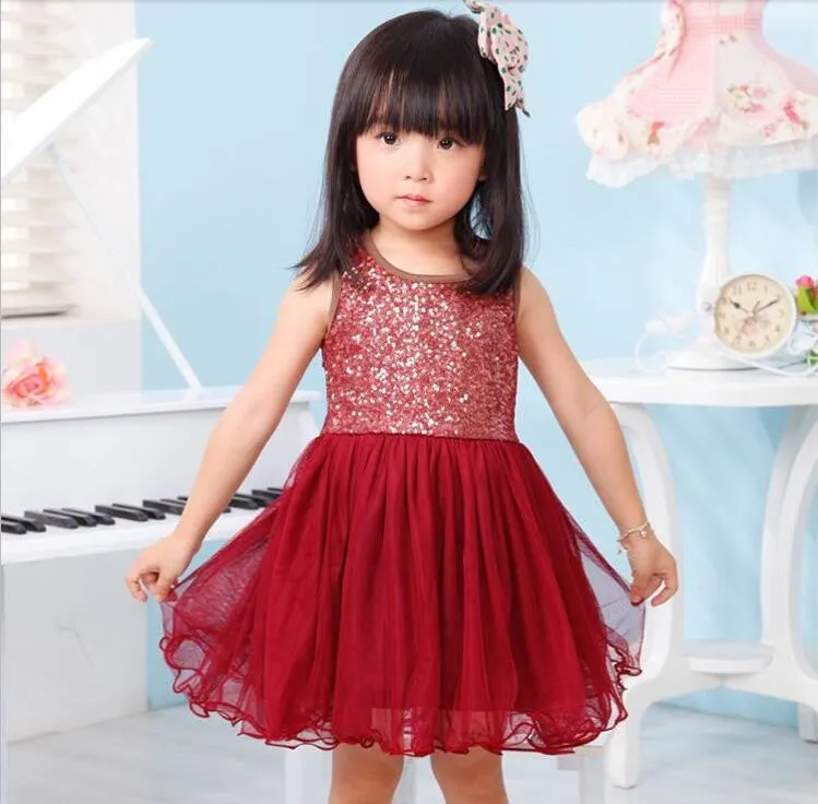 Girl Dress girls dresses summer Sequin Baby Girl Clothes Princess Tutu Children's Dresses kids Clothes,vestidos infantis