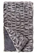 Glacier Faux Mink Couture Throw