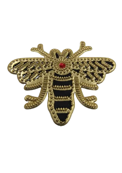 Gold Finish Hot-Fix Patches (Pack Of Five)