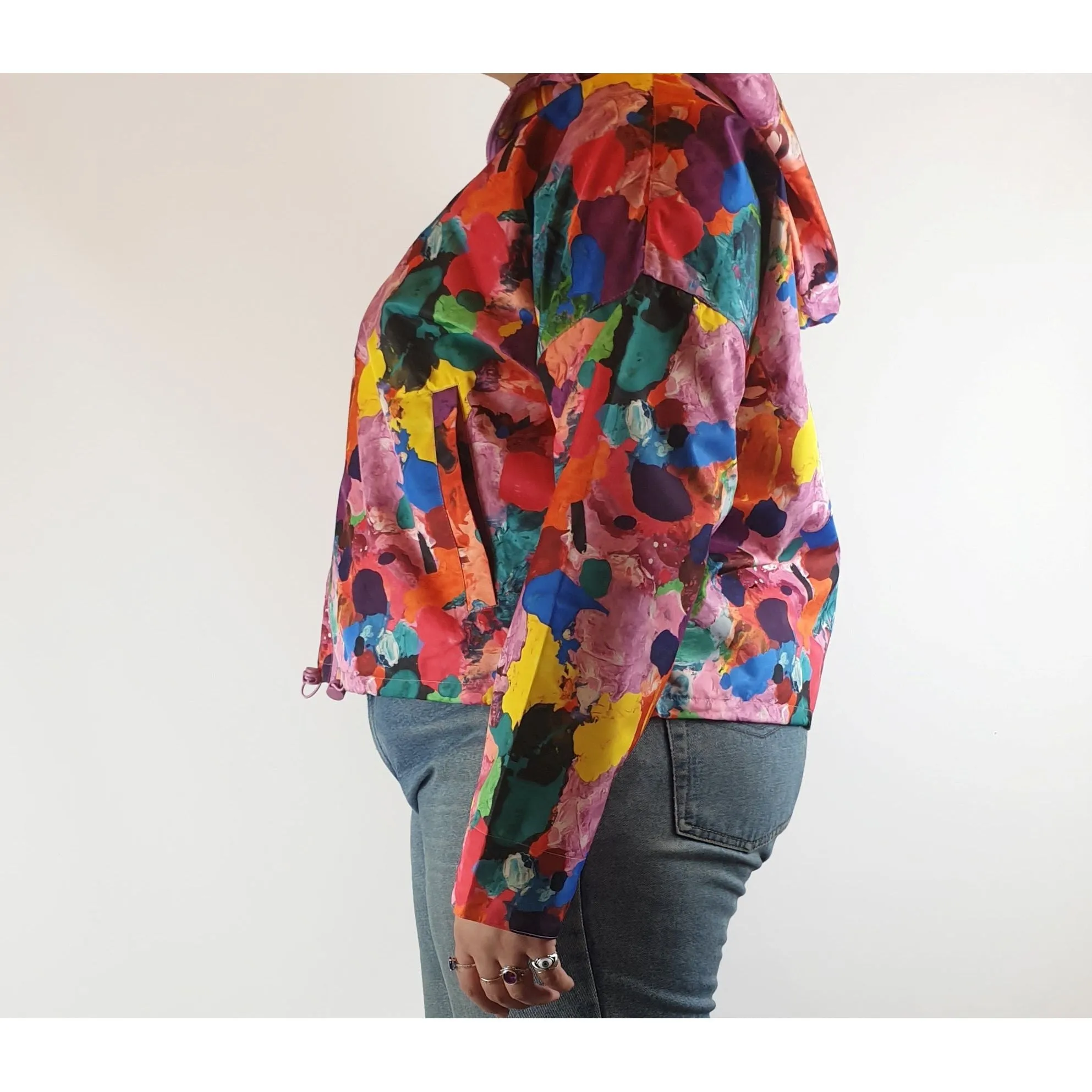 Gorman colourful cropped raincoat size 14