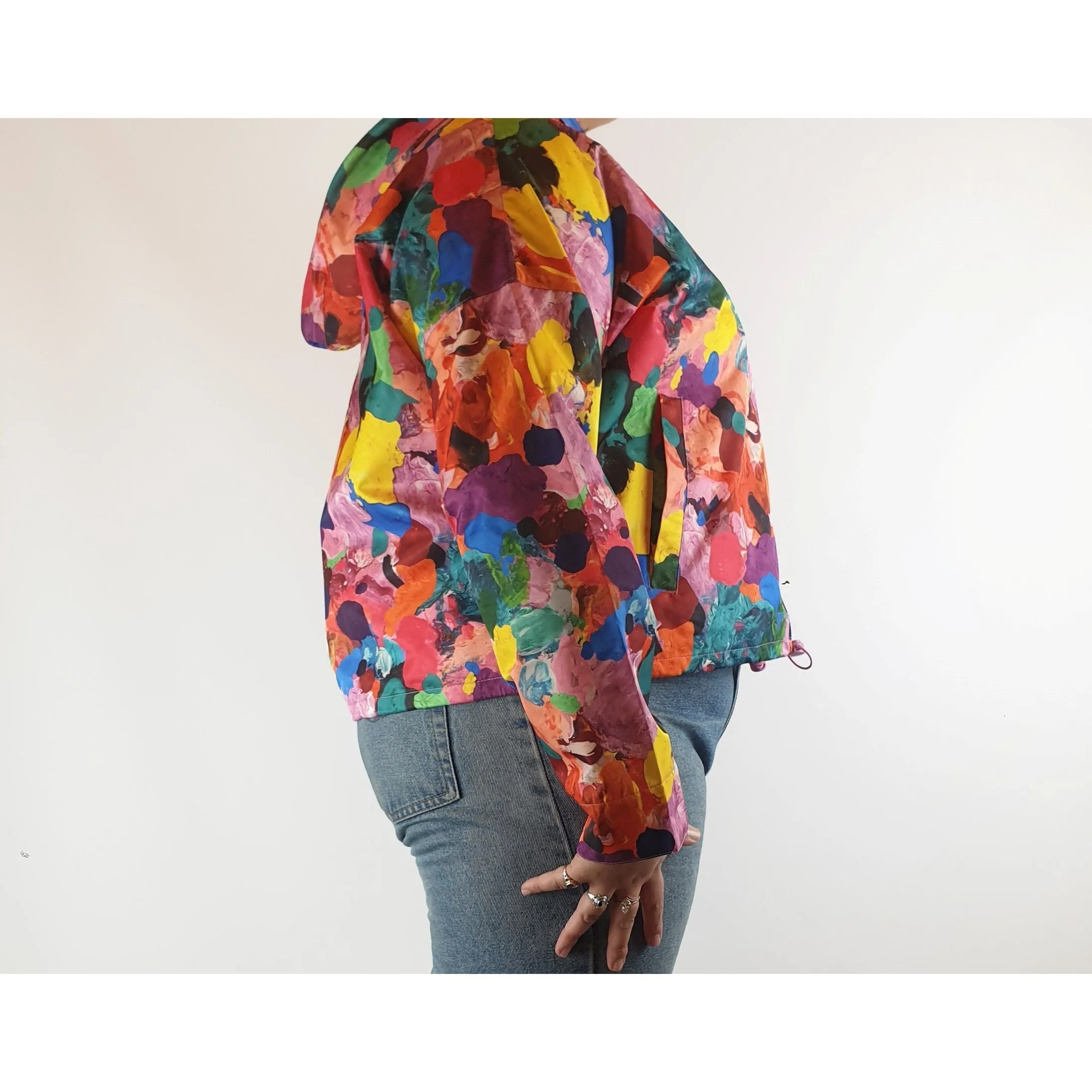 Gorman colourful cropped raincoat size 14