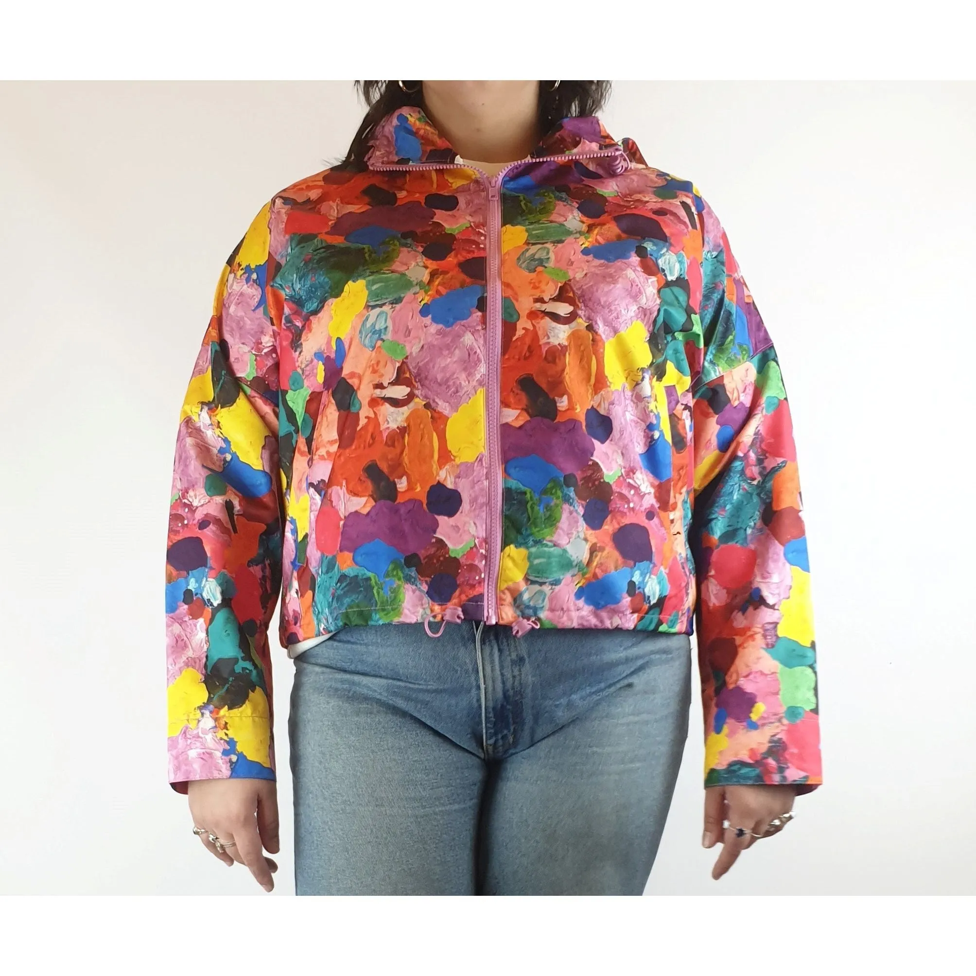 Gorman colourful cropped raincoat size 14