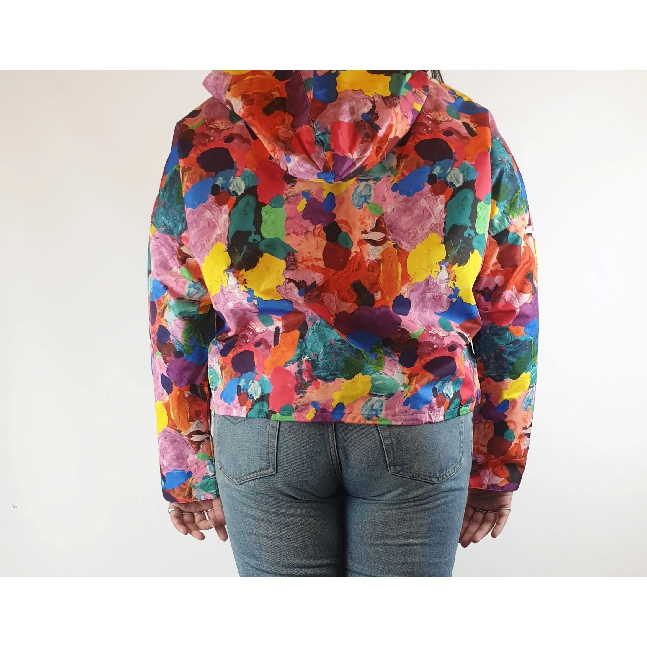 Gorman colourful cropped raincoat size 14