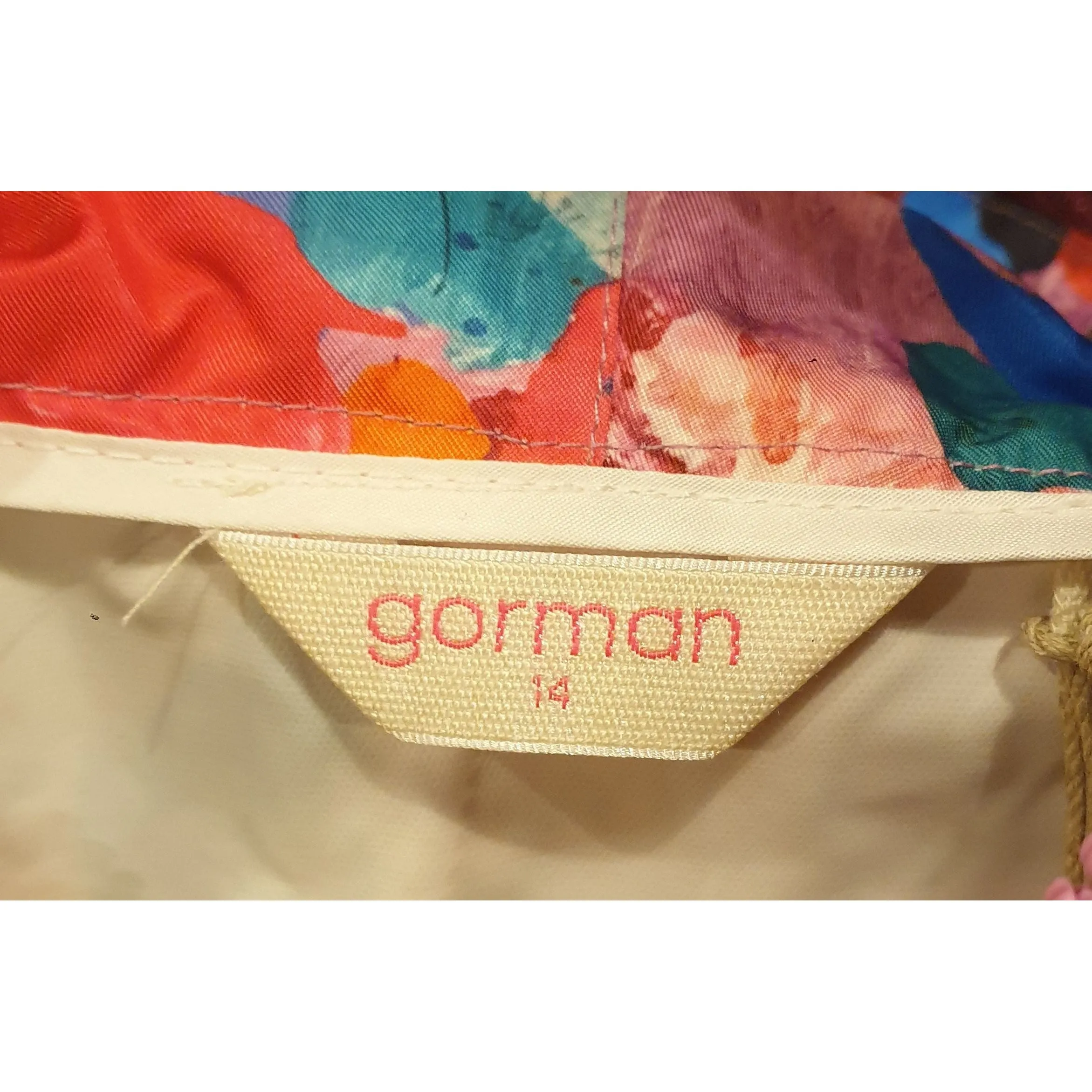 Gorman colourful cropped raincoat size 14