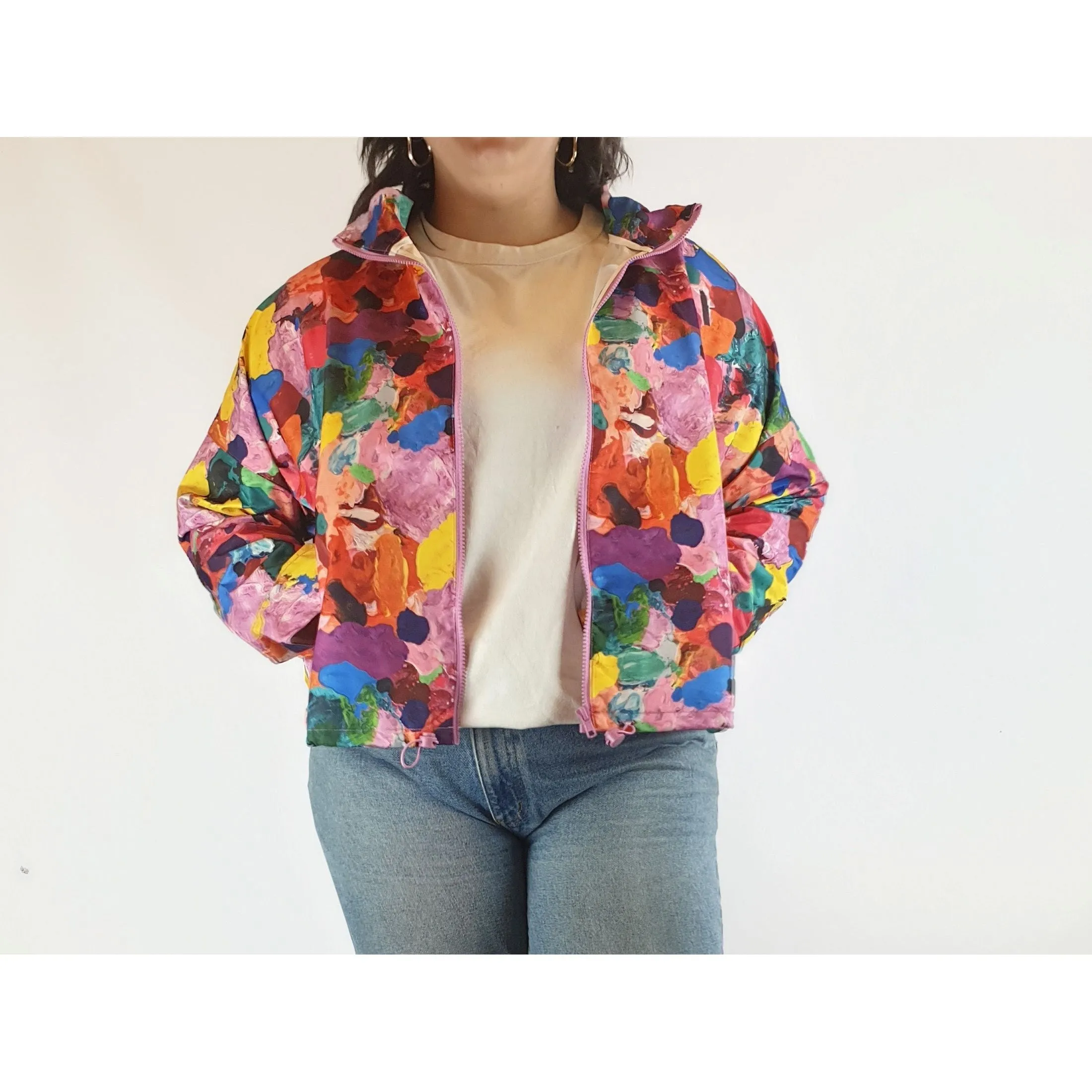 Gorman colourful cropped raincoat size 14