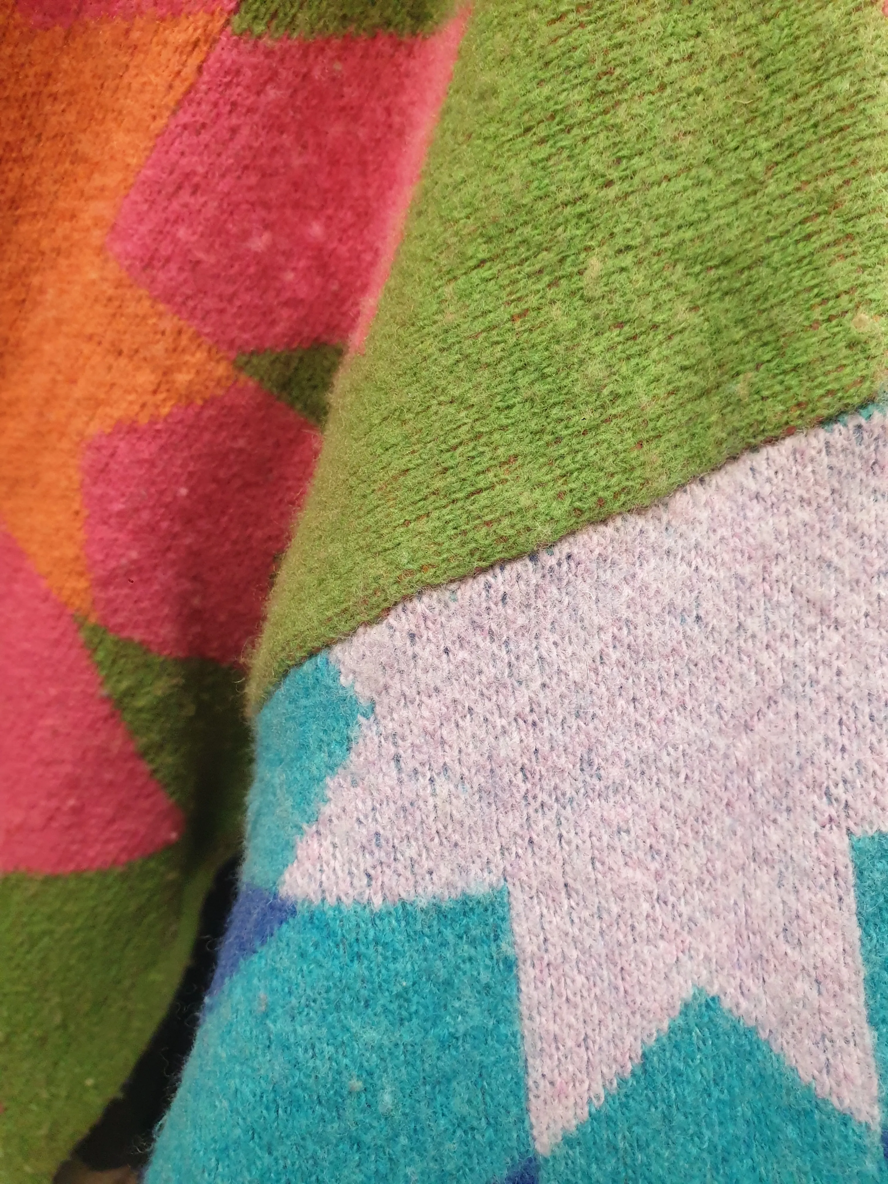 Gorman colourful wool mix cropped jumper size 10
