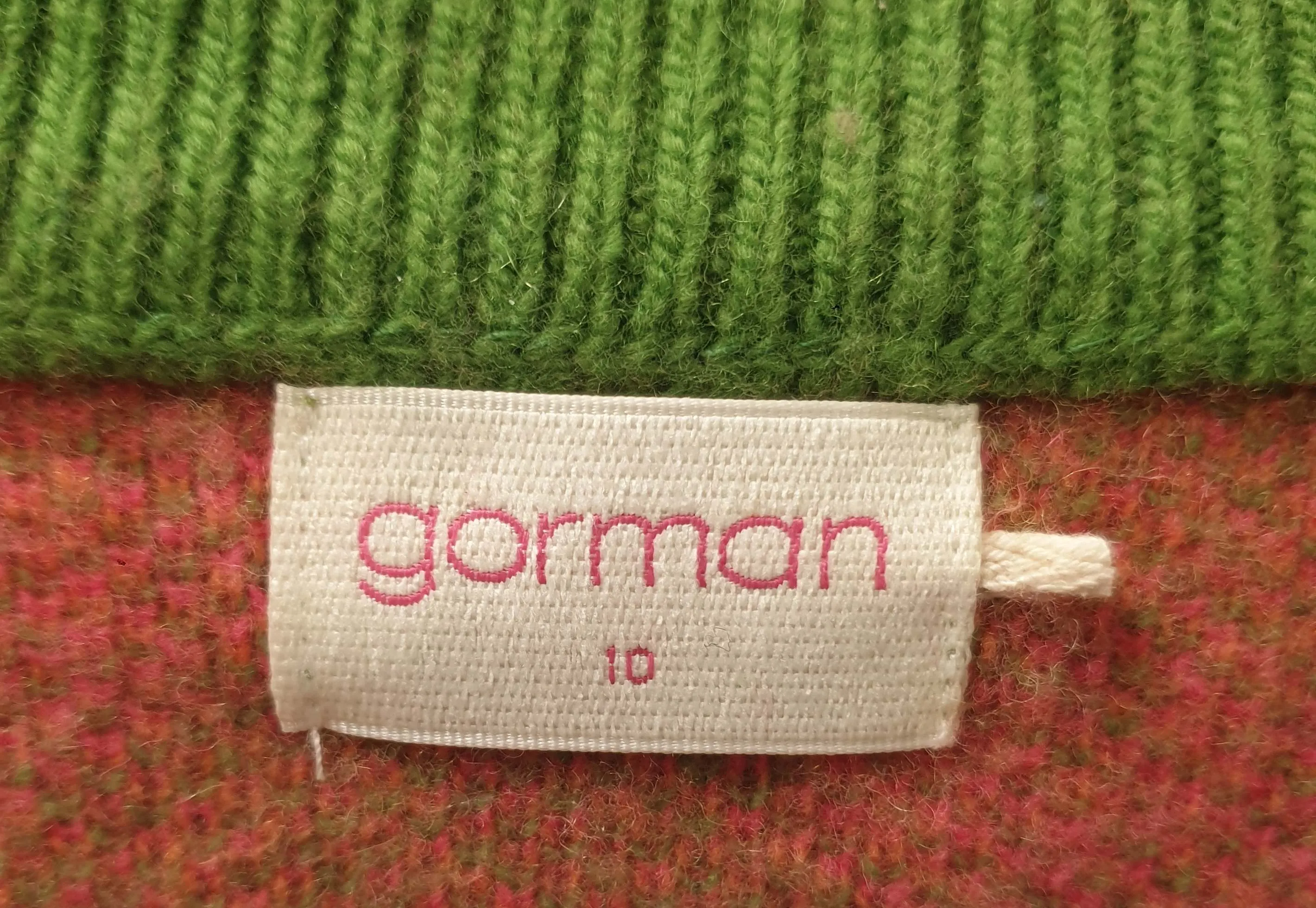 Gorman colourful wool mix cropped jumper size 10