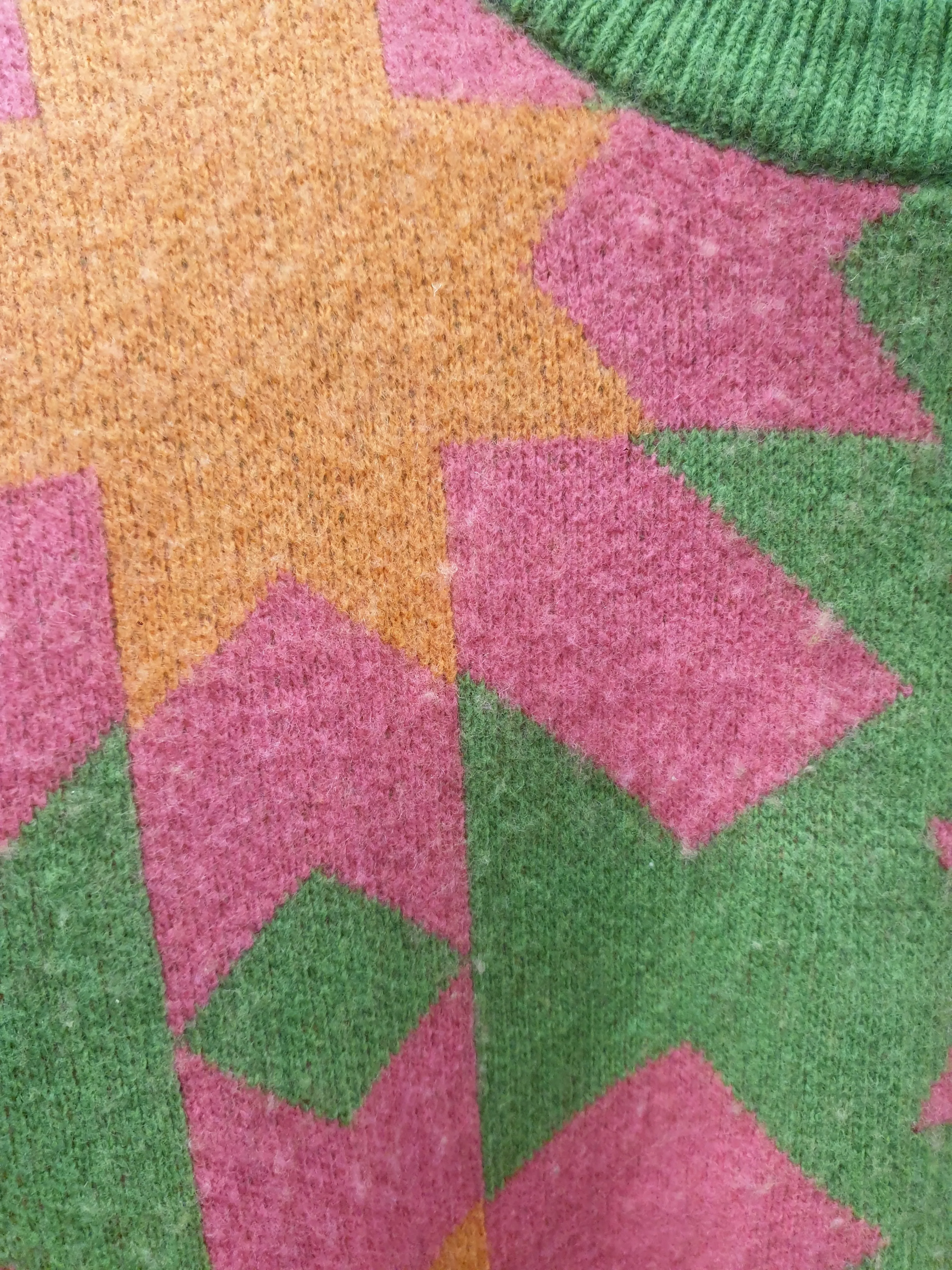 Gorman colourful wool mix cropped jumper size 10