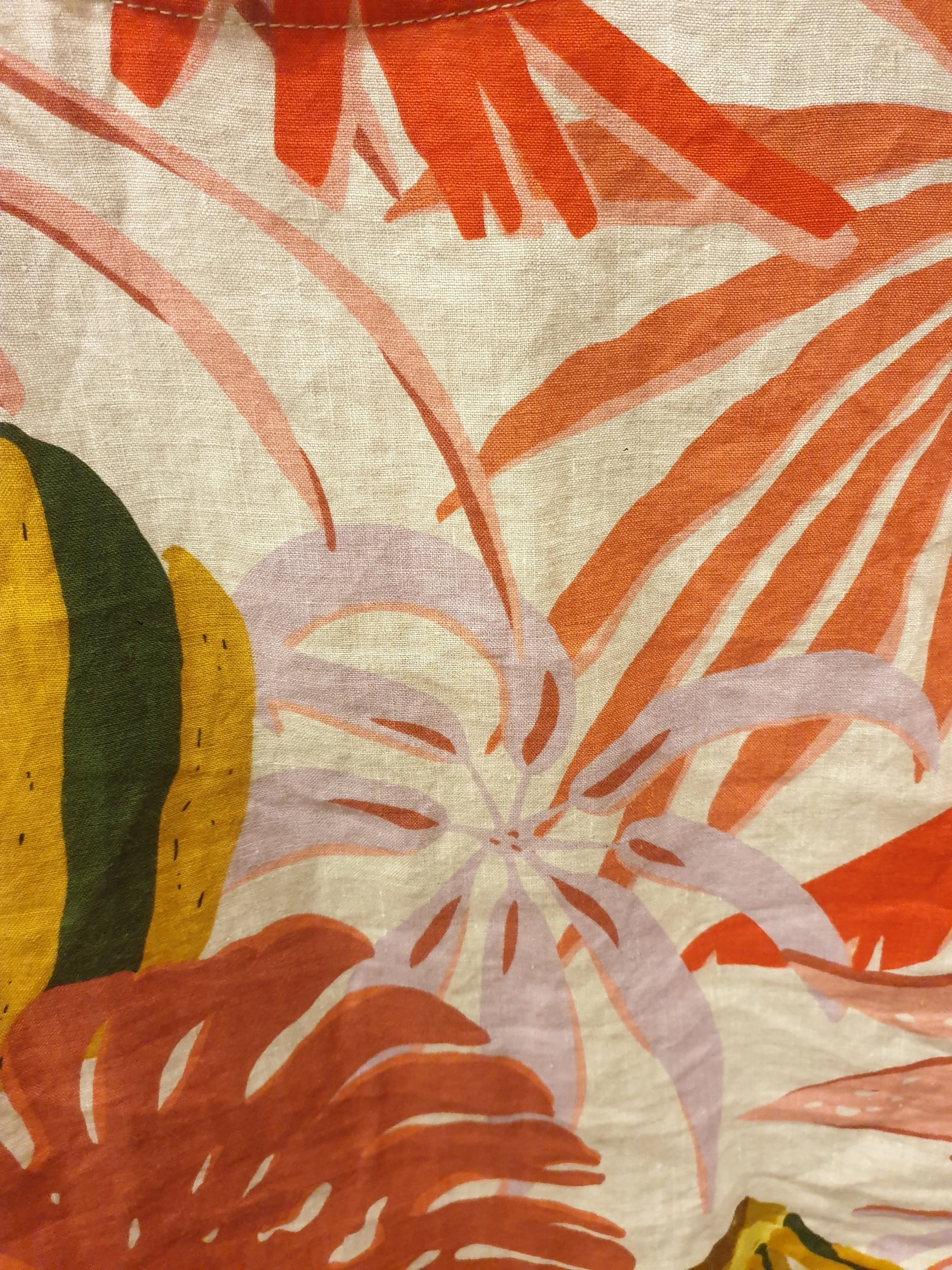 Gorman jungle print 100% linen top size 14