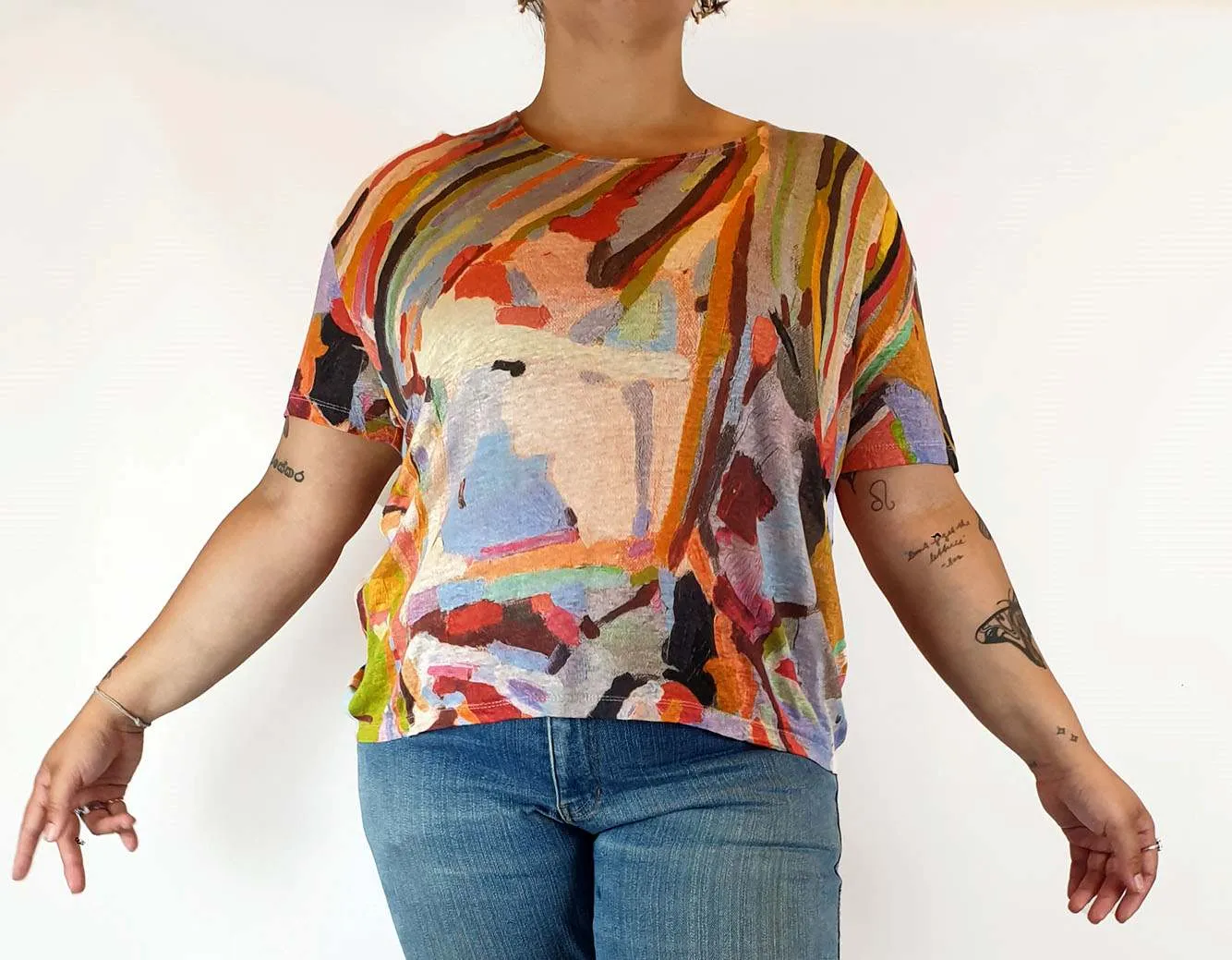 Gorman   Megan Grant unique print tee shirt size 14