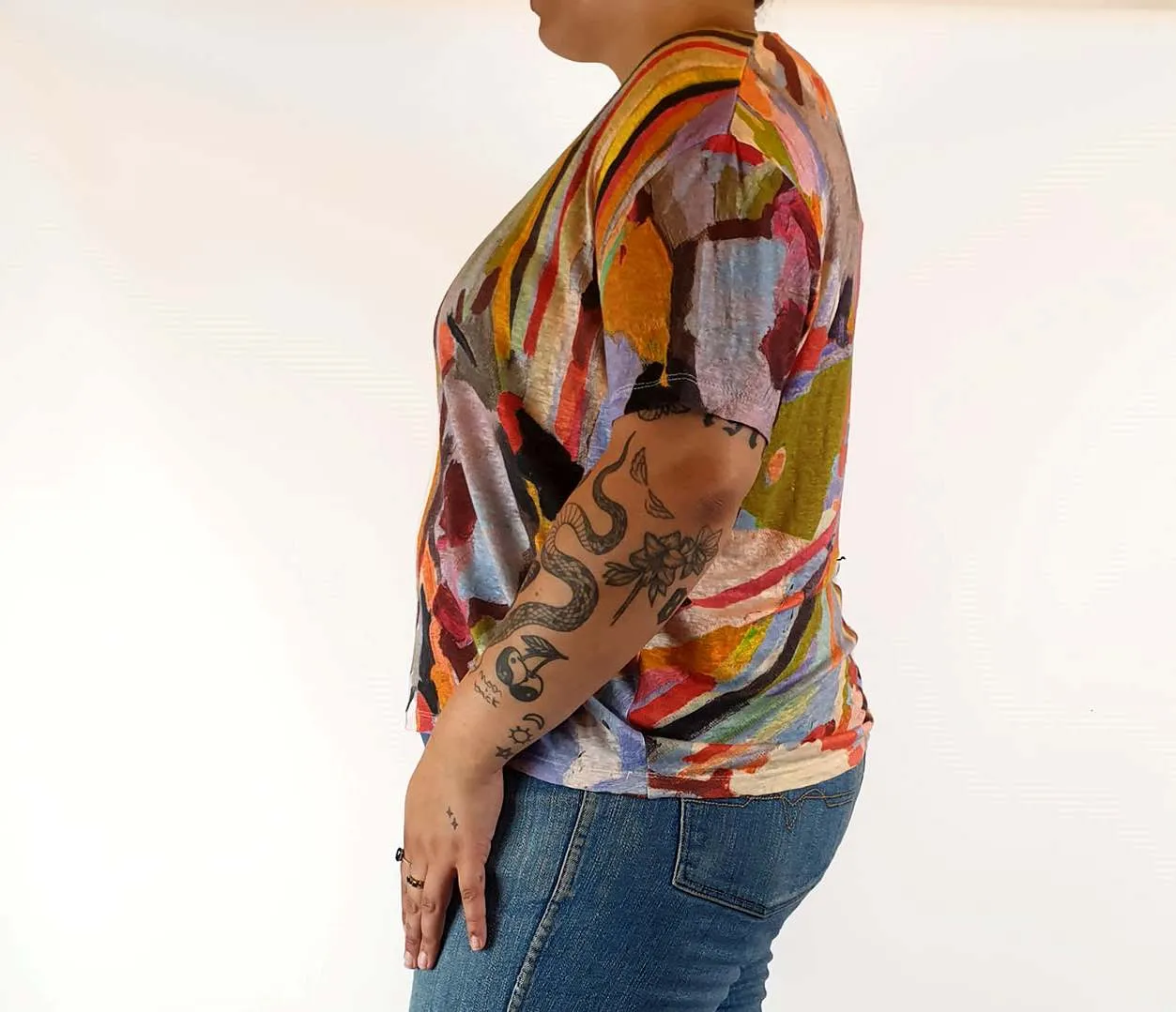 Gorman   Megan Grant unique print tee shirt size 14
