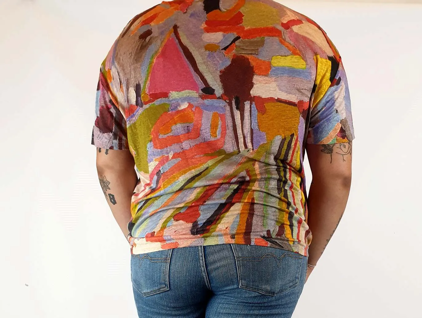 Gorman   Megan Grant unique print tee shirt size 14