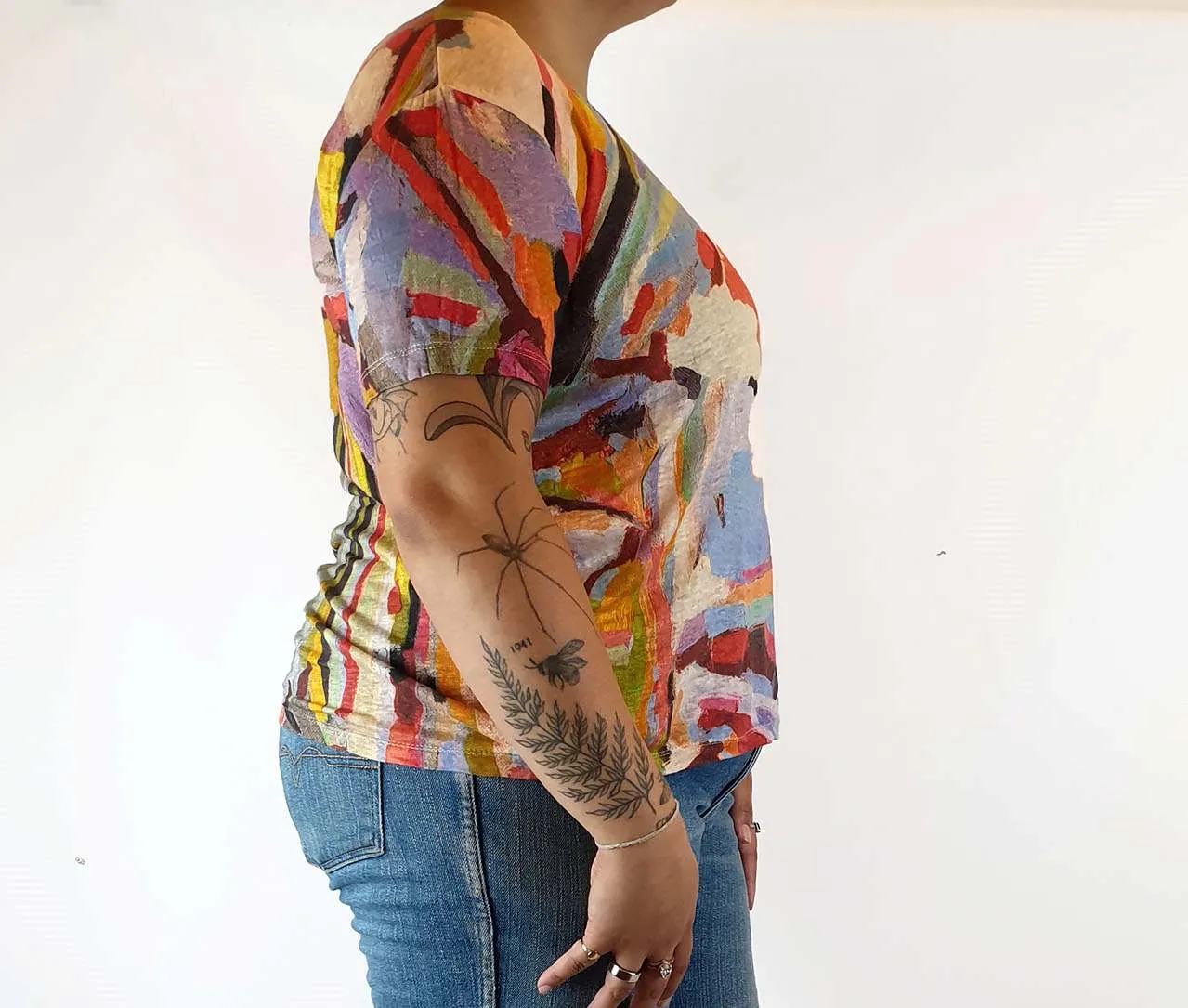 Gorman   Megan Grant unique print tee shirt size 14