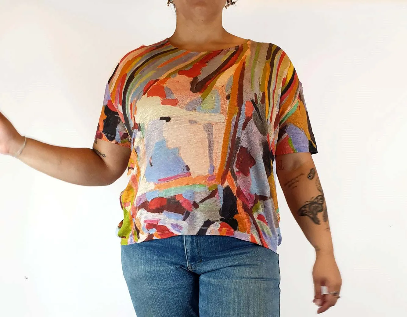 Gorman   Megan Grant unique print tee shirt size 14